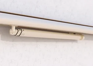Bottom rail of vertical screen system