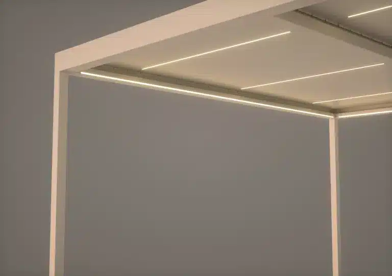 Interior ceiling detail showing integrated hardtop structure