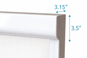 Screen housing depth measurement detail
