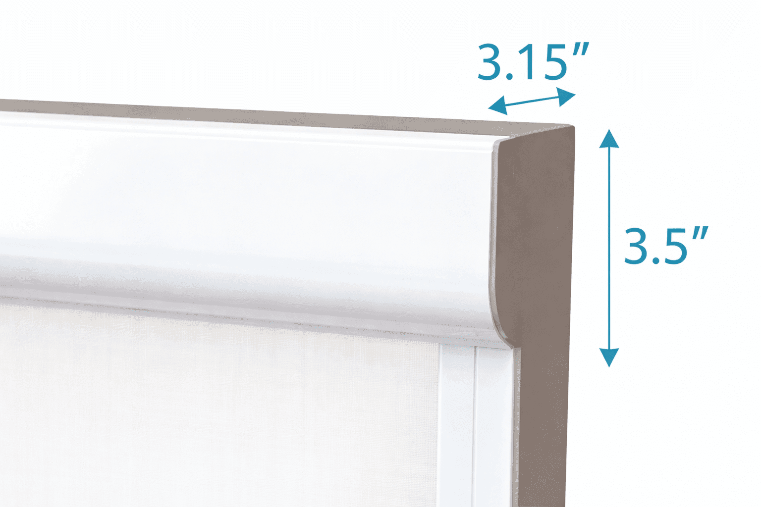 Screen housing depth measurement detail